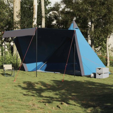 vidaXL Σκηνή Οικογενειακή Tipi 6 Ατόμων Αδιάβροχη Μπλε