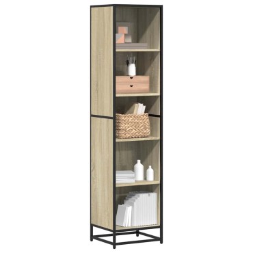 vidaXL Βιβλιοθήκη Χρώμα Sonoma Δρυς 40x35x170,5cm Μοριοσανίδα 1 τεμ.