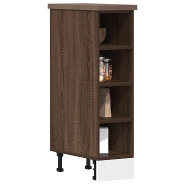 vidaXL Ντουλάπι Δαπέδου Riga Καφέ Δρυς 20x44,5x81,5cm Μοριοσανίδα 1 τεμ.