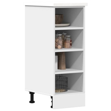 vidaXL Ντουλάπι Δαπέδου Riga Λευκό 30x44,5x81,5cm Μοριοσανίδα 1 τεμ.