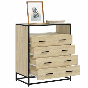vidaXL Συρταριέρα Sonoma Δρυς 70x41x83,5cm από Επεξεργασμένο Ξύλο 1 τεμ.