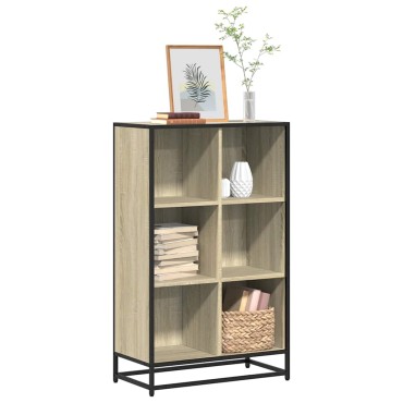vidaXL Βιβλιοθήκη Χρώμα Sonoma Δρυς 65,5x33x107,5cm Μοριοσανίδα 1 τεμ.