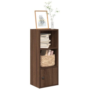 vidaXL Βιβλιοθήκη Καφέ Δρυς 31x24x77cm από Επεξεργασμένο Ξύλο 1 τεμ.