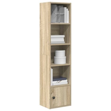 vidaXL Βιβλιοθήκη Sonoma Δρυς 31x24x127cm από Επεξεργασμένο Ξύλο 1 τεμ.