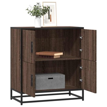 vidaXL Συρταριέρα καφέ δρυς 68x35x76cm Κατασκευασμένο ξύλο 1 τεμ.
