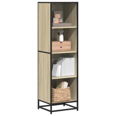 vidaXL Βιβλιοθήκη Χρώμα sonoma Δρυς 40x35x139cm Μοριοσανίδα 1 τεμ.