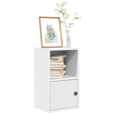 vidaXL Βιβλιοθήκη Λευκή 31x24x52cm από Επεξεργασμένο Ξύλο 1 τεμ.