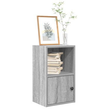 vidaXL Βιβλιοθήκη Γκρι Sonoma 31x24x52cm από Επεξεργ. Ξύλο 1 τεμ.