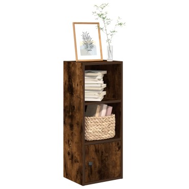 vidaXL Βιβλιοθήκη Καπνιστή Δρυς 31x24x77cm από Επεξεργασμένο Ξύλο 1 τεμ.