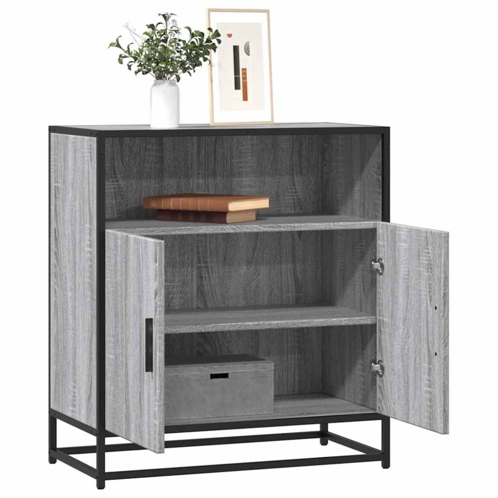 vidaXL Συρταριέρα Γκρι Sonoma 68x35x76cm Ξύλινο μηχανουργικό ξύλο 1 τεμ.