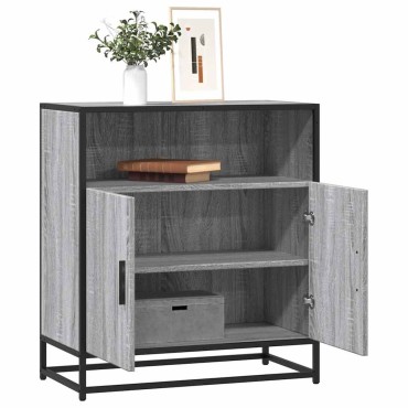 vidaXL Συρταριέρα Γκρι Sonoma 68x35x76cm Ξύλινο μηχανουργικό ξύλο 1 τεμ.