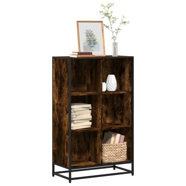 vidaXL Βιβλιοθήκη Καπνιστή Δρυς 65,5x33x107,5cm από Επεξεργασμένο Ξύλο 1 τεμ.