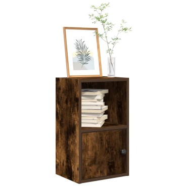 vidaXL Βιβλιοθήκη Καπνιστή Δρυς 31x24x52cm από Επεξεργασμένο Ξύλο 1 τεμ.