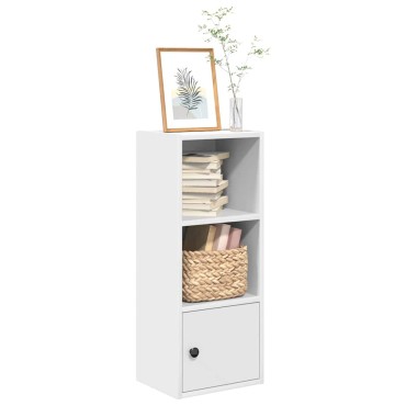 vidaXL Βιβλιοθήκη Λευκή 31x24x77cm από Επεξεργασμένο Ξύλο 1 τεμ.