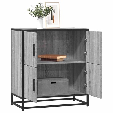 vidaXL Συρταριέρα Γκρι sonoma 68x35x76cm Ξύλινο μηχανουργικό ξύλο 1 τεμ.