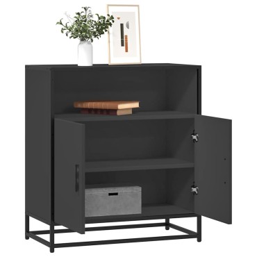 vidaXL Συρταριέρα Μαύρο 68x35x76cm Κατασκευασμένο ξύλο 1 τεμ.