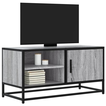 vidaXL Έπιπλο Τηλεόρασης Γκρι Sonoma 80x34,5x40cm Επεξ. Ξύλο