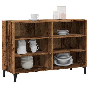 vidaXL Ραφιέρα Όψη Παλαιού Ξύλου 103,5x35x70cm Επεξεργασμένο Ξύλο 1 τεμ.