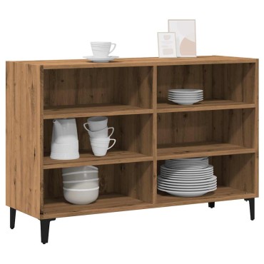 vidaXL Ραφιέρα Αρτισιανή Δρυς 103,5x35x70cm από Επεξεργ. Ξύλο 1 τεμ.