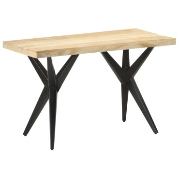 vidaXL Τραπεζαρία 120x60x76cm από Μασίφ Ξύλο Μάνγκο 1 τεμ.