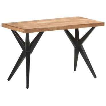 vidaXL Τραπεζαρία 120x60x76cm από Μασίφ Ξύλο Ακακίας 1 τεμ.