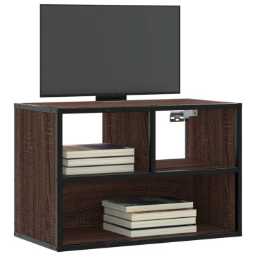 vidaXL Έπιπλο Τηλεόρασης Καφέ Δρυς 60x31x39,5cm Επεξεργασμένο Ξύλο