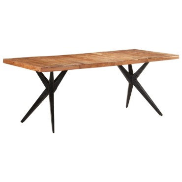 vidaXL Τραπεζαρία 200x90x76cm από Μασίφ Ξύλο Ακακίας 1 τεμ.