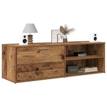 vidaXL Έπιπλο Τηλεόρασης Παλιό Ξύλο 120x34x37cm από Μοριοσανίδα