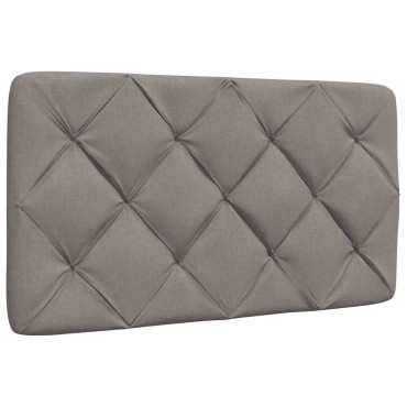 vidaXL Μαξιλάρι για Κεφαλάρι Taupe Υφασμάτινο 92x6x48cm 1 τεμ.