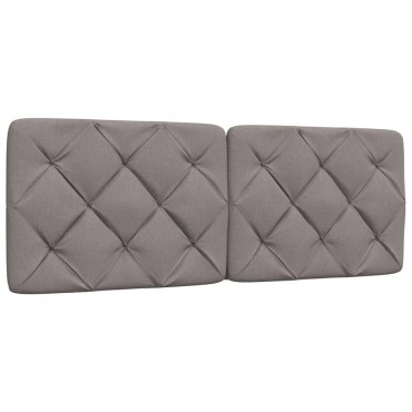 vidaXL Μαξιλάρι για Κεφαλάρι Taupe Υφασμάτινο 122x6x48cm 1 τεμ.