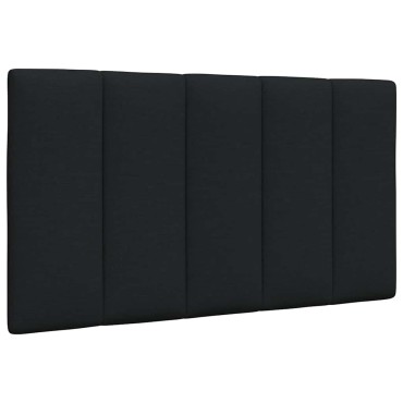 vidaXL Μαξιλάρι για Κεφαλάρι Μαύρο Υφασμάτινο 80x3x45cm 1 τεμ.