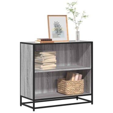vidaXL Βιβλιοθήκη Γκρι Sonoma 80,5x35x76cm από Επεξεργασμένο Ξύλο 1 τεμ.