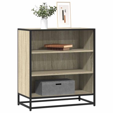 vidaXL Sideboard Sonoma Oak 68x35x76cm Κατασκευασμένο ξύλο και μέταλλο 1 τεμ.