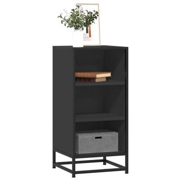 vidaXL Ραφιέρα Καφέ Δρυς 35,5x35x76cm Επεξ. Ξύλο + Μέταλλο 1 τεμ.