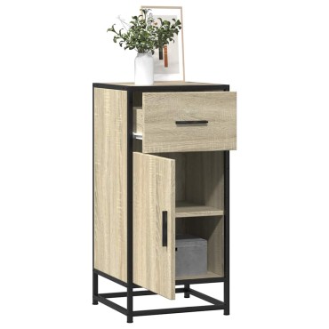 vidaXL Συρταριέρα Sonoma Δρυς 35,5x35x76cm Επεξ. Ξύλο + Μέταλλο 1 τεμ.