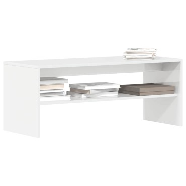 vidaXL Έπιπλο Τηλεόρασης Γυαλιστερό Λευκό 100x40x40cm Μοριοσανίδα