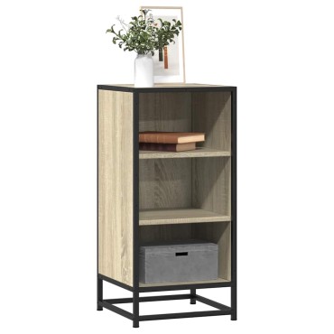 vidaXL Συρταριέρα Sonoma Δρυς 35,5x35x76cm Επεξ. Ξύλο + Μέταλλο 1 τεμ.