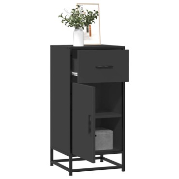 vidaXL Ραφιέρα Καφέ Δρυς 35,5x35x76cm Επεξ. Ξύλο + Μέταλλο 1 τεμ.