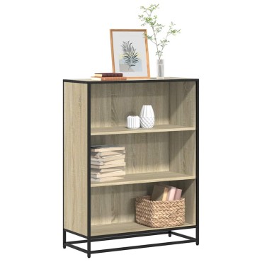 vidaXL Βιβλιοθήκη Χρώμα Sonoma Δρυς 80,5x35x107,5cm Μοριοσανίδα 1 τεμ.