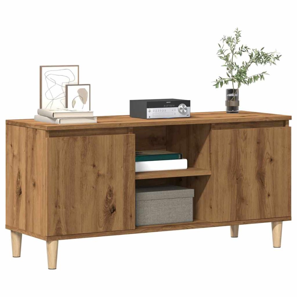 vidaXL Έπιπλο Τηλεόρασης Αρτισιανή Δρυς 102x35x50cm από Επεξεργ. Ξύλο