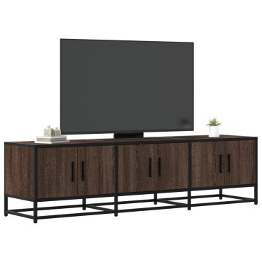 vidaXL Έπιπλο Τηλεόρασης Καφέ Δρυς 150x35x41cm Επεξ. Ξύλο/Μέταλλο