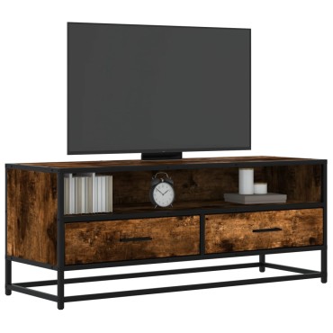 ντουλάπι τηλεόρασης vidaXL Καπνιστή δρυς 100x34,5x40cm