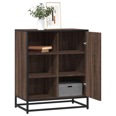 vidaXL Sideboard καφέ δρυς 62x35x76cm Ξύλο μηχανής 1 τεμ.