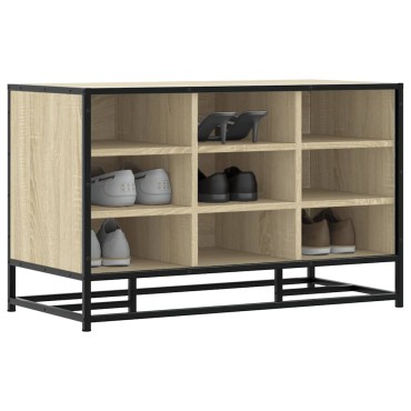 Πάγκος παπουτσιών vidaXL Sonoma Oak 84x40x53,5cm