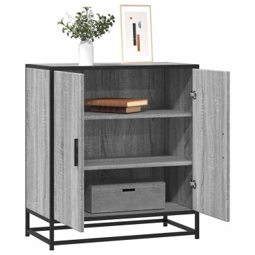vidaXL Sideboard Sonoma Oak 68x35x76cm Κατασκευασμένο ξύλο και μέταλλο 1 τεμ.