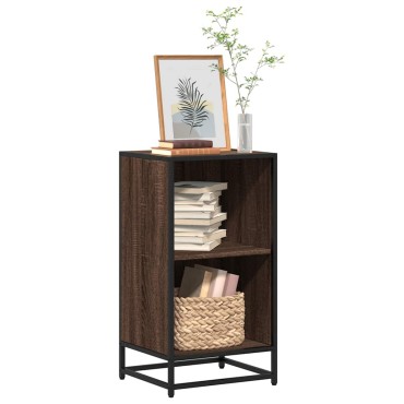 vidaXL Ντουλάπι βιβλίων καφέ δρυς 40x35x76cm Ξύλινο μηχανουργικό ξύλο 1 τεμ.