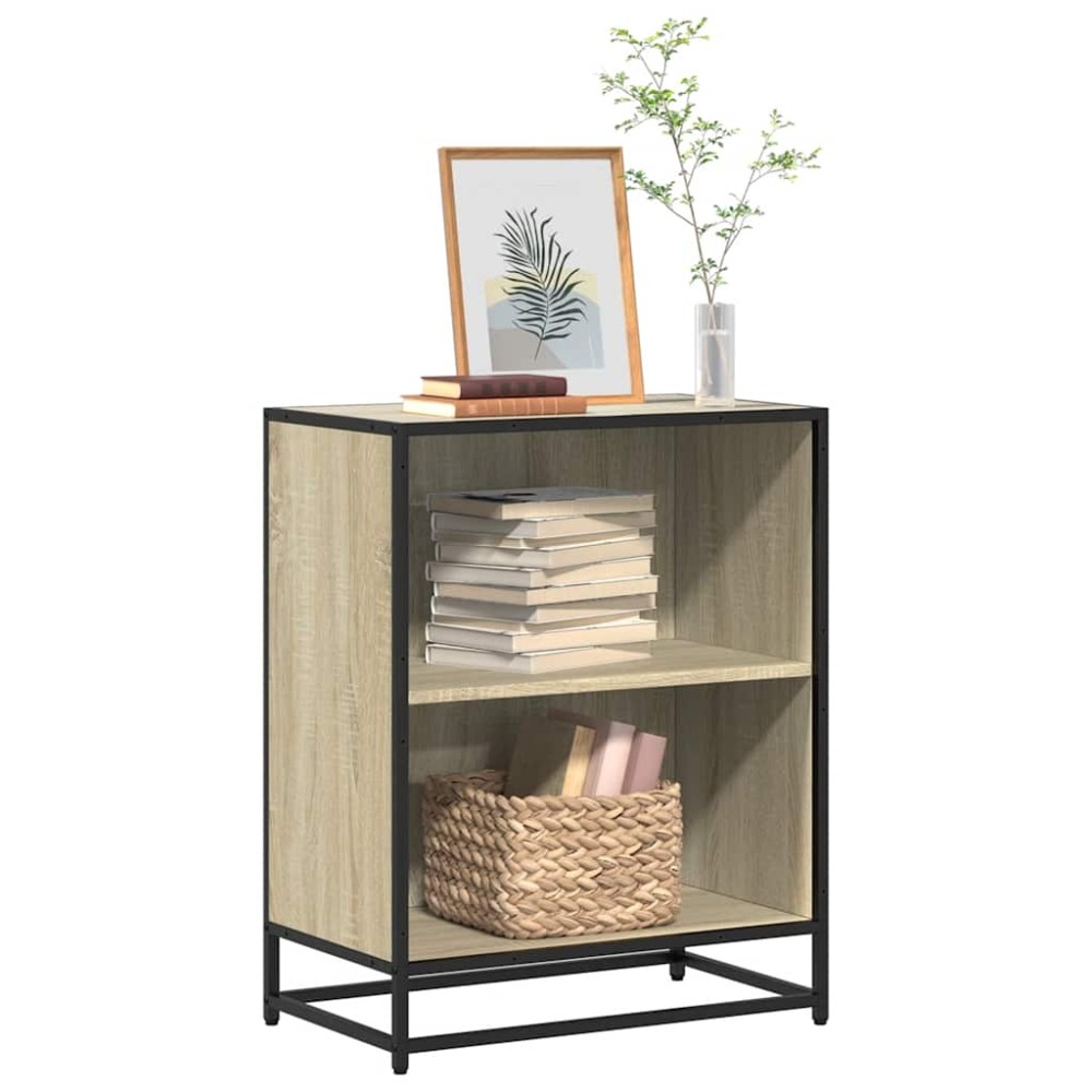 vidaXL Ντουλάπι βιβλίων Sonoma Oak 60x35x76cm Κατασκευασμένο ξύλο 1 τεμ.