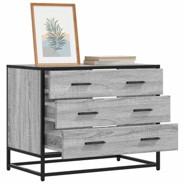 vidaXL Ντουλάπι συρταριών Γκρι Sonoma 70x41x56cm Ξύλινη κατασκευή 1 τεμ.