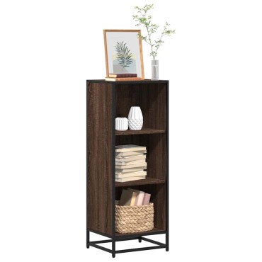 vidaXL Ντουλάπι βιβλίων καφέ δρυς 40x35x107,5cm Κατασκευασμένο ξύλο 1 τεμ.