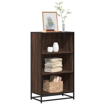 vidaXL Ντουλάπι βιβλίων καφέ δρυς 60x35x107,5cm Κατασκευασμένο ξύλο 1 τεμ.